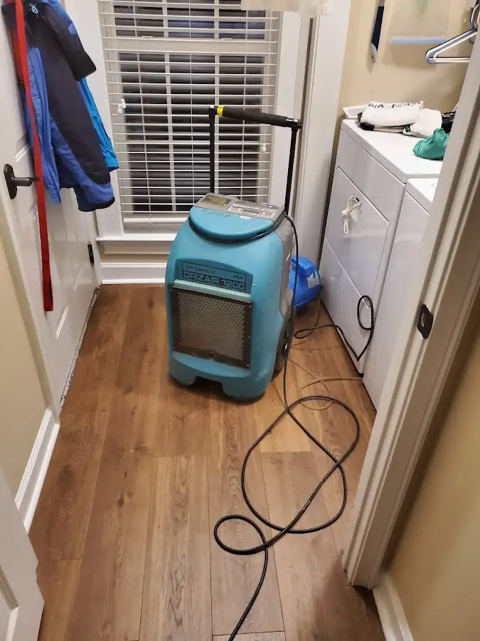 Commercial dehumidifier deployed for Flood Damage Cleanup in Shenango